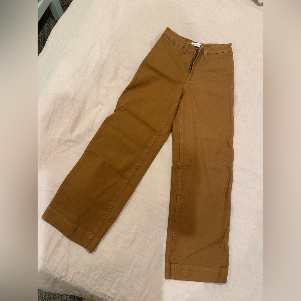Madewell Women's Brown Wide Leg Pant